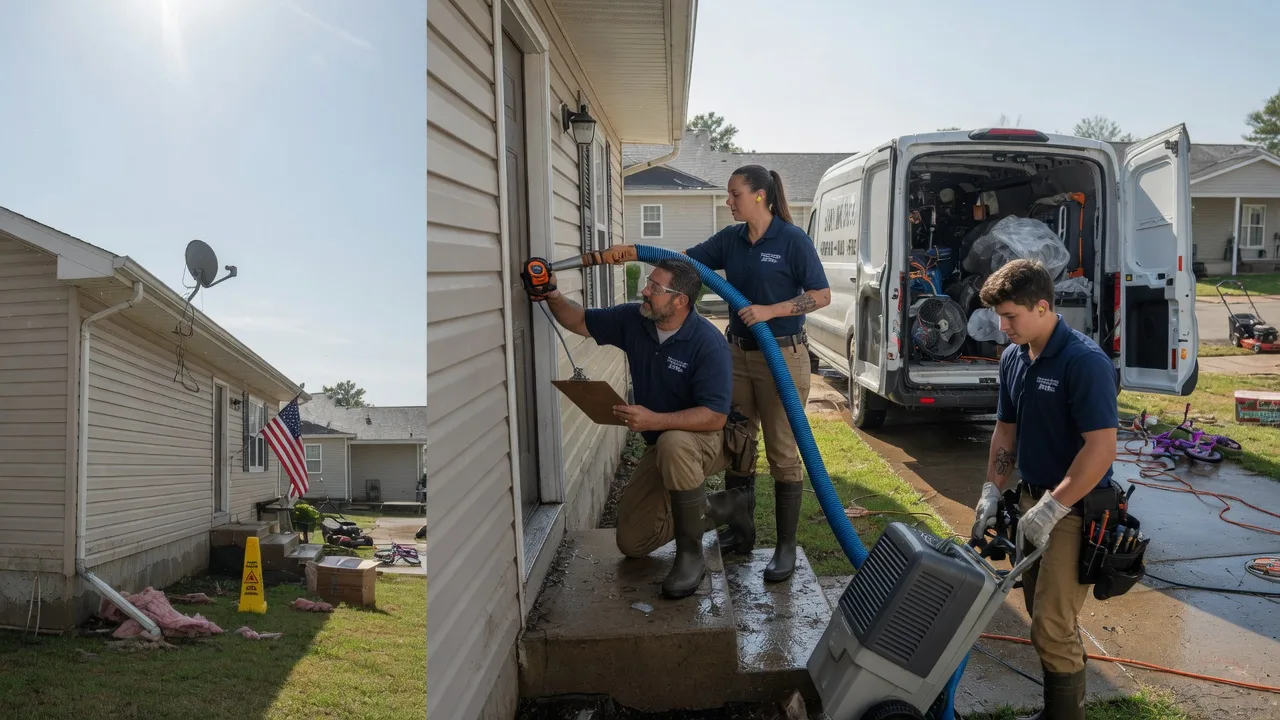 Ceiling Water Damage Restoration in Comstock, WI near me